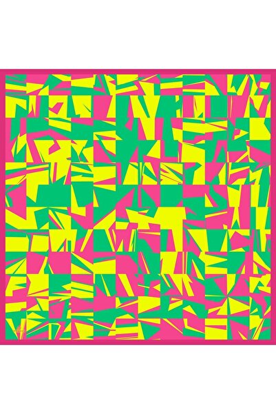 İpekhan Полотно з малюнком М'який шарф Синій 1164-12