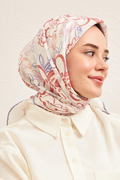 İpekhan Μοντέλο μαντήλι παστέλ Astrel λιλά βαμβακερή βισκόζη