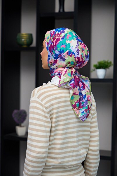 İpekhan М'ятно-зелений м'який шарф - Вишня 1179-13, колекція Harmony