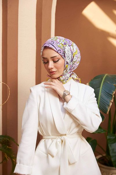İpekhan Colorday Melodi Μαλακό Κασκόλ Λιλά 1153-03