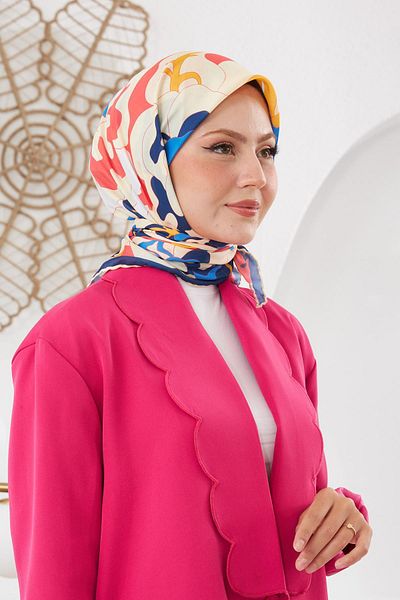 İpekhan Μαλακό κασκόλ Colorday Orchid Cobalt Blue 1138-03