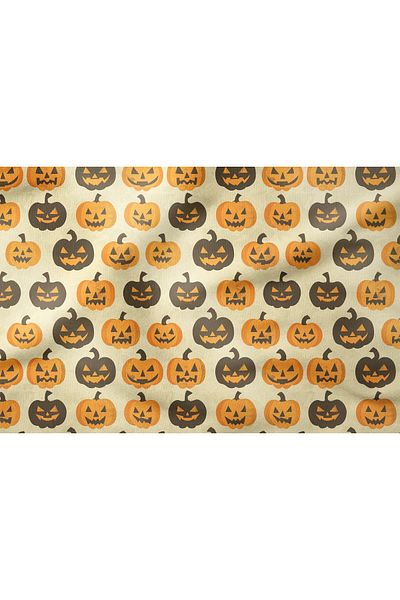 Tataroğlu Dijital Kumaş Happy Halloween Halloween - Ψηφιακό τυπωμένο σχέδιο πολλαπλών χρήσεων, 16 μοντέλα