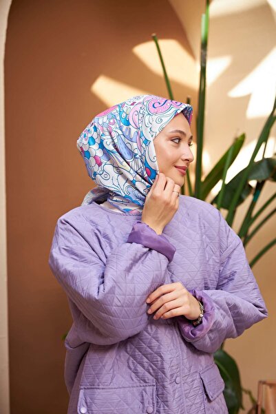 İpekhan Colorday Melody Μαλακό Κασκόλ Μπλε Ροζ 1153-09