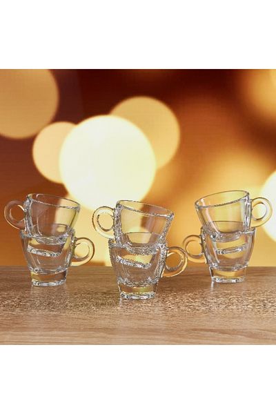 Ocean 6-Piece Espresso Cup Set - 70 ml