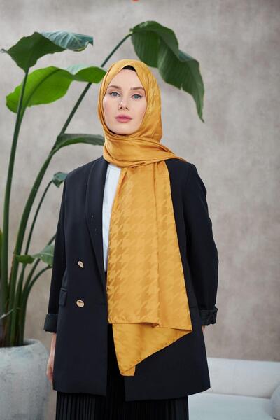 İpekhan Μοτίβο Neo Houndstooth Μεταξένιο Σάλι Ζακάρ Altuni 9010-09