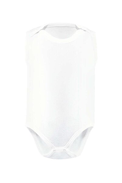 Blackspade Termal Çocuk 2'li Bebek Tulumu Kolsuz Beyaz