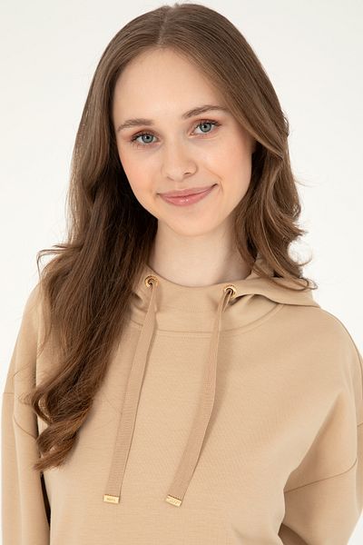U.S. Polo Assn. Women's Sand Hooded Sweatshirt 50296940 -Vr085