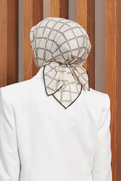 İpekhan Κρεμ μεταξωτό μοτίβο βισκόζης 1125-08