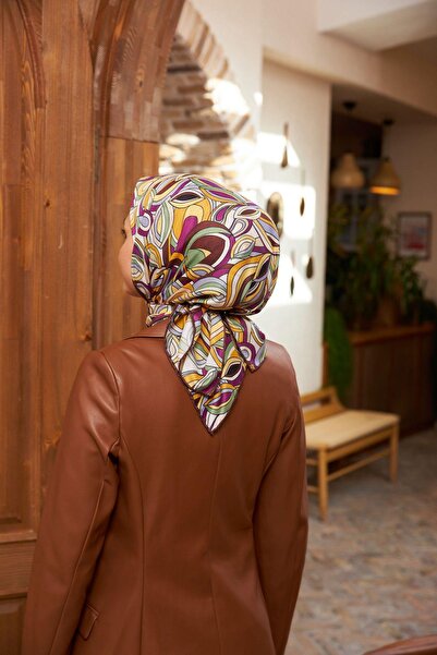 İpekhan Geo Oval Soft Шарф Мурдем Жовтий 1158-06