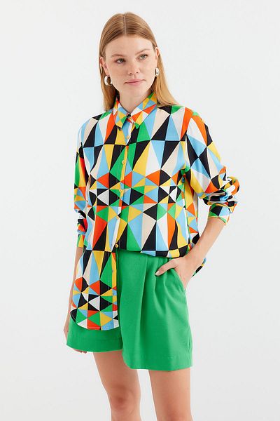 Bigdart Cămașă cu model grafic 3721 - Multicolor