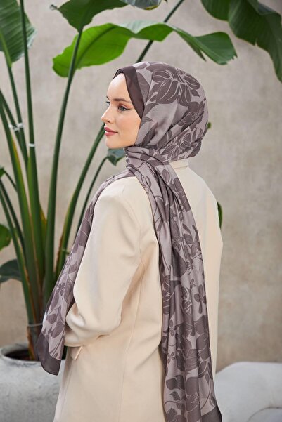 İpekhan Σάλι Fulya Soft Nature - Καφέ Γκρι 3041-11