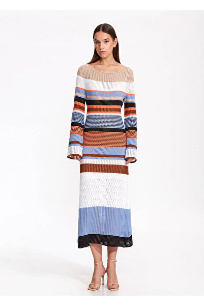 Knitss Organik Pamuk Keten Karışımlı Triko Elbise