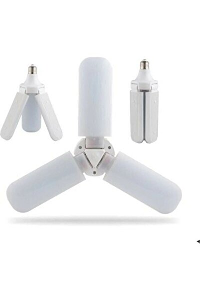 gold honey Pervane Şeklinde Katlanabilir Ayarlanabilir Beyaz Led Ampul E-27 D...
