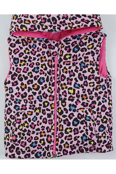 Baby Minty Girl's Leopard Patterned Vest