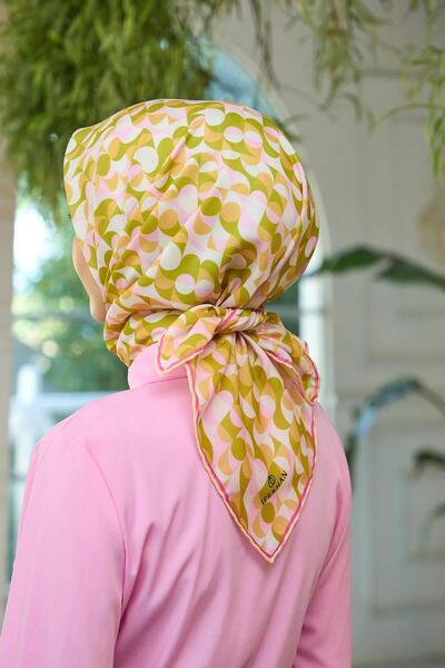 İpekhan Μαλακό κασκόλ Oil Green Powder Summer Sparkle Collection - 1185-01