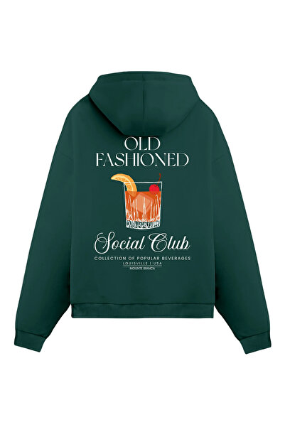 Mounte Bianca Унісекс-худі в старомодному стилі з капюшоном