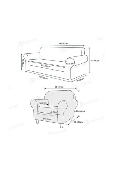 bibaha Jakarlı Ev Çekim 3 3 1 1 Lastikli Koltuk Örtüsü Takımı Kanepe Çekyat Örtüsü Koltuk Kılıfı