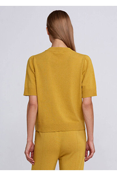 Knitss Kaşmir Karışımlı Hardal Rengi Triko Üst