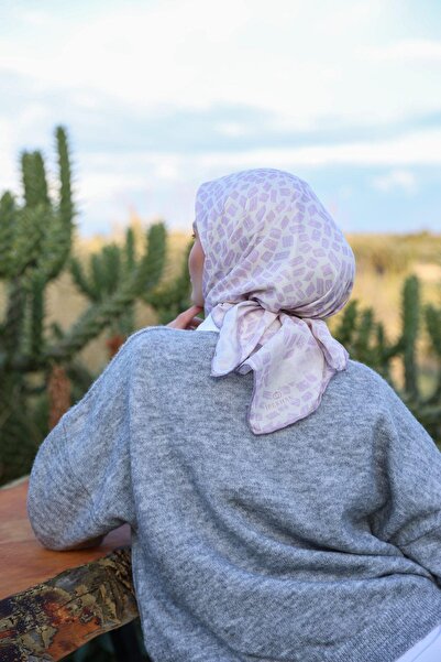 İpekhan Noorkare Pattern Μαλακό Κασκόλ Μαλακό Λιλά 1167-03