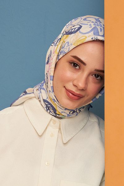 İpekhan Ipekhan Pastel Astrel Cotton Viscose Scarf 1104-03