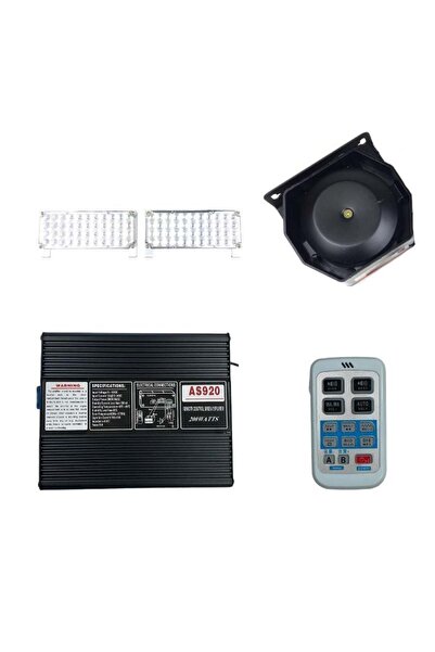 Space Polis Itfaiye Ambulans Sireni Uzaktan Kumandalı Led Çakarlı Metal (13 S...