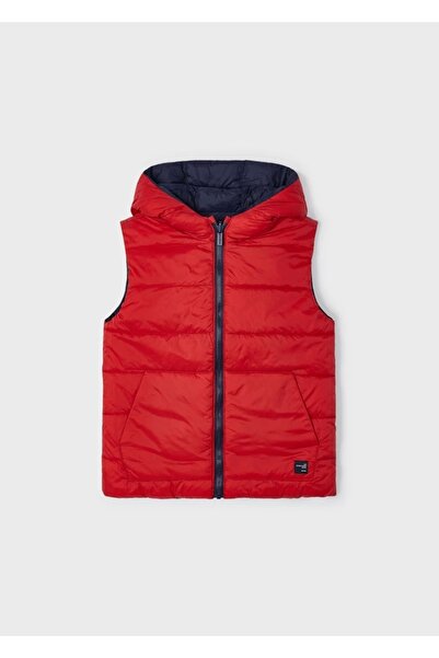 MAYORAL Boy's Hooded Reversible Puffer Vest