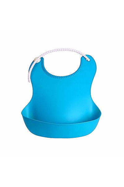 KAYAMU Children's Baby Food Bib Spill Prevention Blendable Blue (4906)