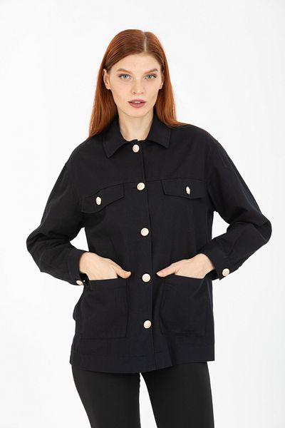 PERA MODA Jachetă oversize cu buzunare