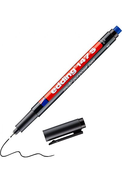 Edding 147 S 0.3mm ممحاة قلم خلات دائم أسود