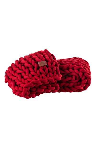 Mudo Home ABELLA Red 120x180 Sofa Shawl