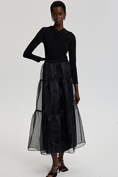 Touché Privé Organza Flounce Skirt
