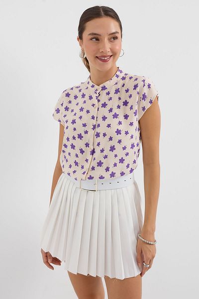 Bigdart A. Cămașă cu jumătate de mânecă violet 3711