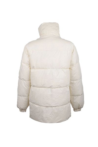 lumberjack Women's Vanilla White High Collar Warm Lined Coat