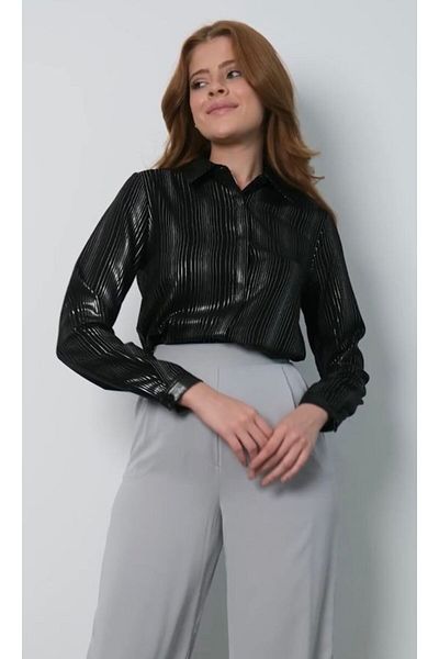 PERA MODA Cămașă elegantă pentru femei de zi specială - Folioasă și fără apariție