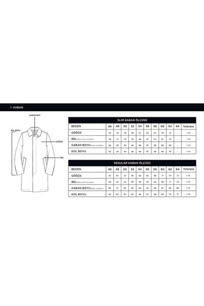 SÜVARİ Ανδρικό παλτό Süvari εφαρμοστό Mono Collar καφέ μάλλινο