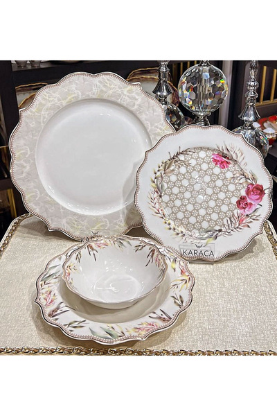 Kosova 24 Parça 6 Kişilik Yemek Takımı