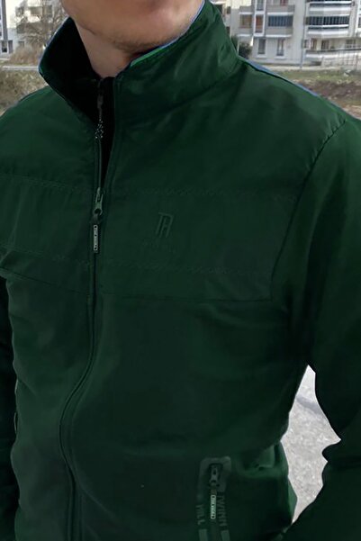 REMSA Πράσινη ανδρική αθλητική φόρμα - Lycra Combed Cotton, Model 2711