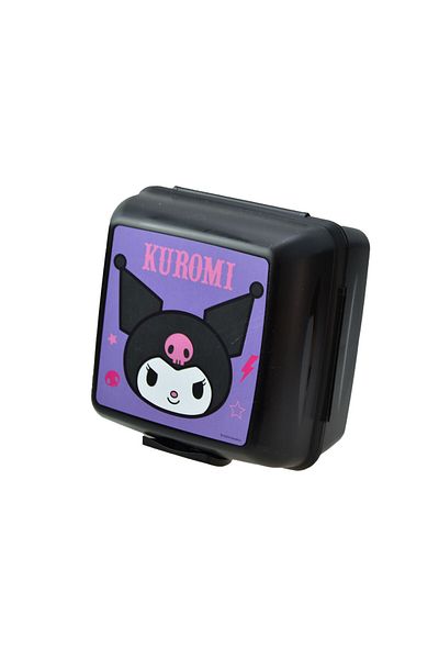 Kids Like Kuromi Feeding Bowl 4 Section Set with Fork and Spoon