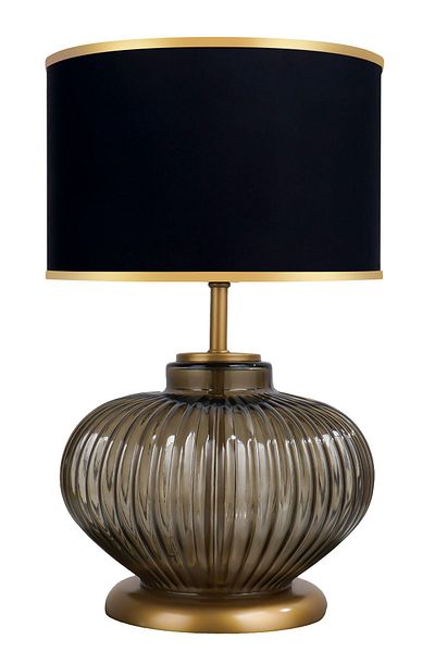 MINIMAL ETICARET VE BILGI TEKNOLOJILERI Black Ellipse Transparent Glass Lampshade