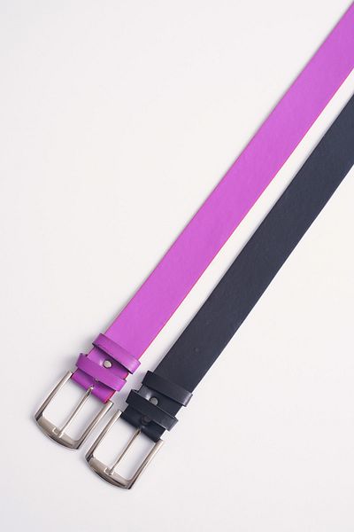 Bigdart 010141   Centura dubla neagra si liliac