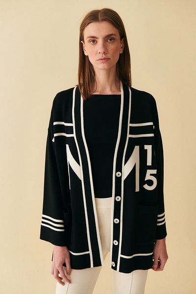 Mısırlı Cardigan negru de damă