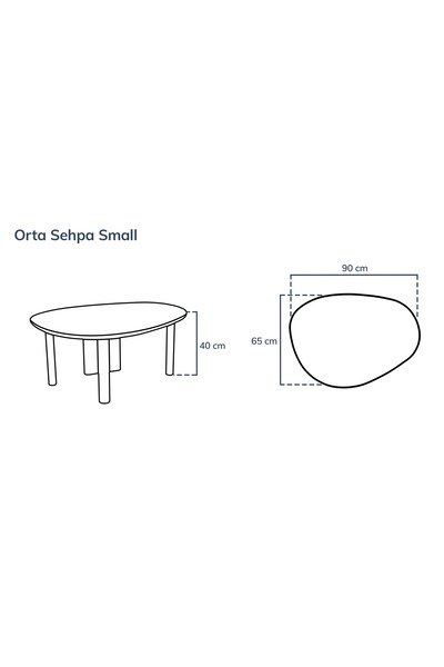 Normod Mandel Masif Meşe Orta Sehpa Small