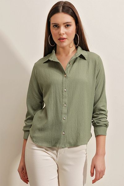 Bigdart 20160 Knitted Shirt - Çağla