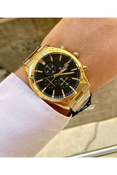 Reward Gold Color Steel Men's Wrist Watch Waterproof Bracelet Gift