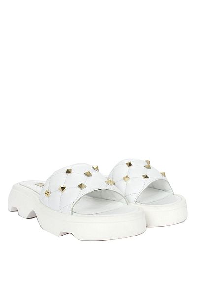 PİER LUCCİ Lertora Women's Slippers - White