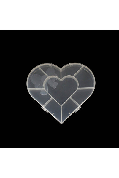 bidoluhobi Kutija za perle sa 8 odjeljaka - Srce