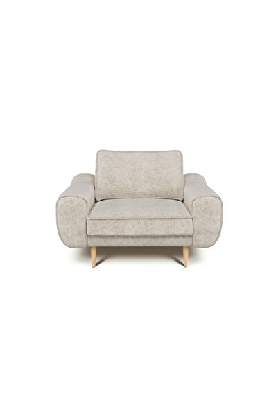 Normod Klem Tekli Koltuk Large Ahşap Ayak - Doğal Doku