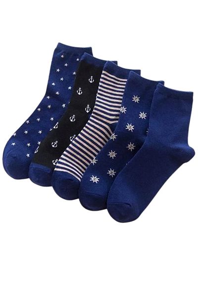 socksbox Κάλτσες Unisex με θέμα τη θάλασσα/5 ζευγάρια/37-43