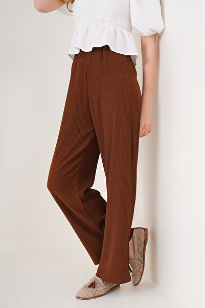 Bigdart 6543 Knitted Trousers - Brown