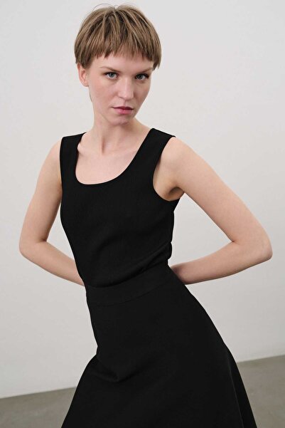 Mısırlı Black Thick Strap Knitwear Women's Athlete